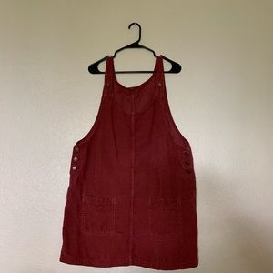 CORDUROY OVERALL DRESS